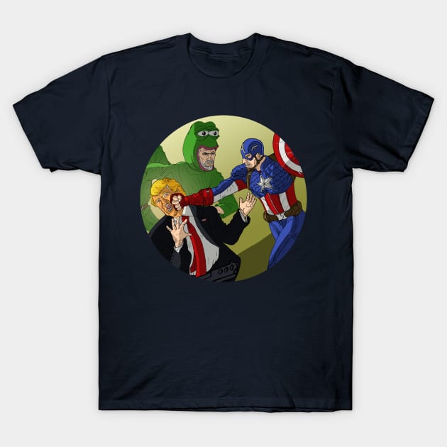 Cap Punching Trump T-Shirt by Spearhafoc